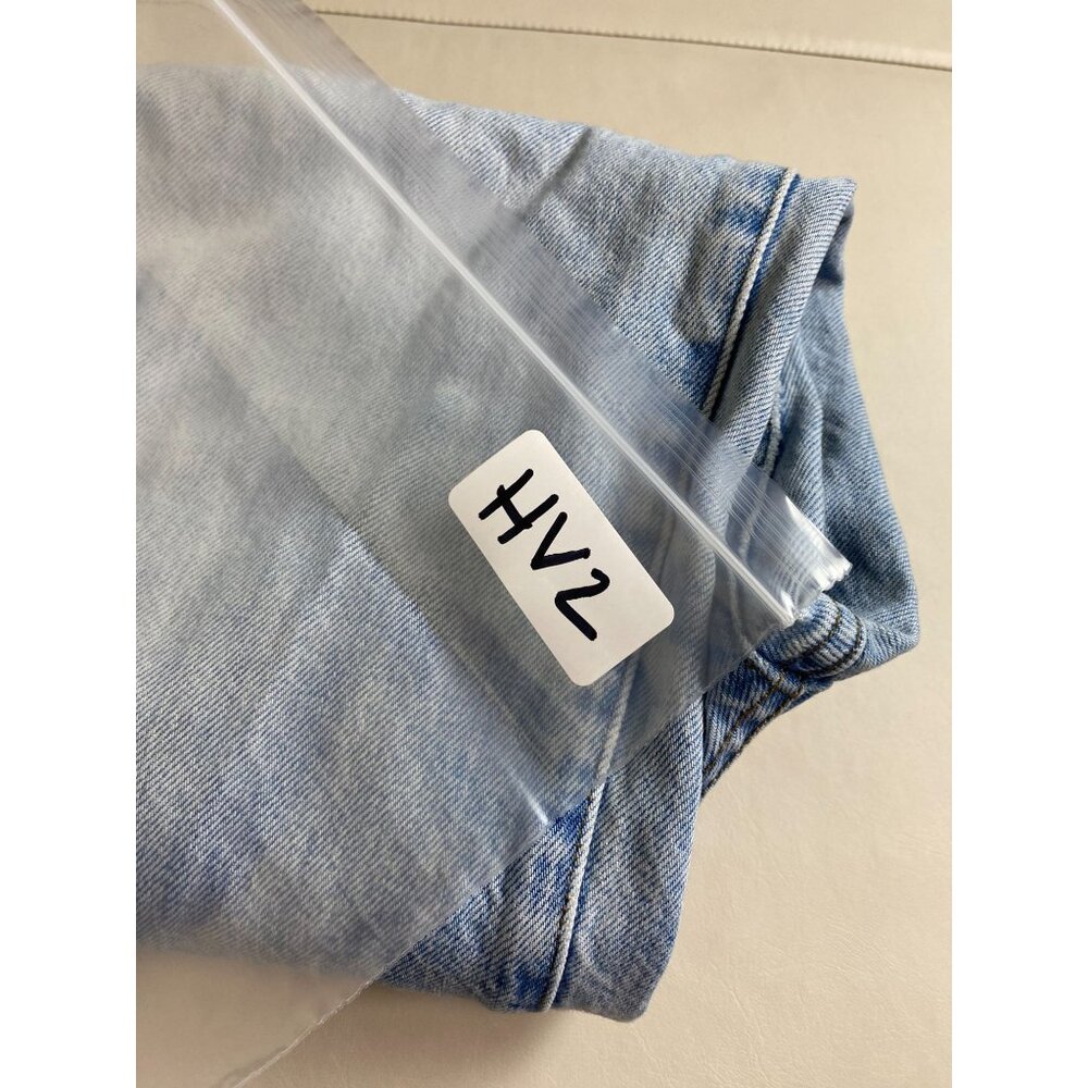 💜 Frame Women's Le Jane Crop Jeans Light Wash Distressed Denim 27 Straight - Picture 13 of 16